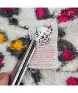 2014 Sanrio Hello Kitty White Gray Baby Blanket Plush Fleece Leopard Spo... - $79.19