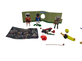 Playmobil Figures Lot &amp; Accessories, Soccer 18 , Japanese Taekwondo Safari - $13.10