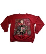 Betty Boop Sweatshirt Size L Motorcycle Biker Graffiti Freeze New York 1... - £74.72 GBP