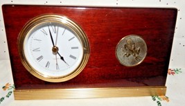 Vintage Arizona State University Sun Devils Emblem~Quartz DESK/MANTLE Clock~Asu~ - £27.33 GBP