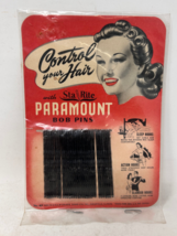 Vintage Unused Sta Rite Paramount Bob Pins On Display Card  Contol Your Hair - £8.00 GBP