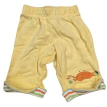Gymboree Baby Yellow Cutie Crab Embroidered Cotton Pants 0-3 Months Vint... - $15.84