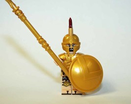 Gift Hobby Spartan Greek Leonidas Gold 300 movie Minifigure US - £6.03 GBP