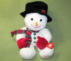 DILLARDS 2003 CHRISTMAS SNOWMAN PLUSH 22&quot; STUFFED ANIMAL WITH HANG TAG H... - £20.14 GBP