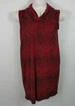 Womens plus 3X red sleeveless Michael Kors dress Cowl neckline - £31.62 GBP