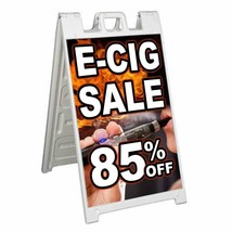 E-CIG SALE 85% OFF Signicade 24x36 Aframe Sidewalk Sign Banner Decal VAPE - £33.63 GBP+