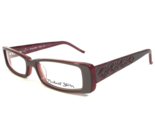 Michael Stars Petite Eyeglasses Frames Poetic Overcast Gray Red Floral 4... - $46.53