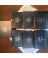 1992-1998 7 - Premier Silver Proof Sets with Cert of Auth in OGP - $4,100.79 MXN