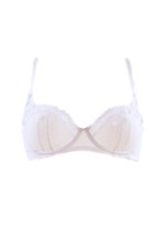 L&#39;agent By Agent Provocateur Womens Bra Elegant Sheer White Size Uk 32B - £38.20 GBP