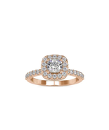 Breezy Stone Moissanite Diamond Rose Gold Ring - €648,34 EUR