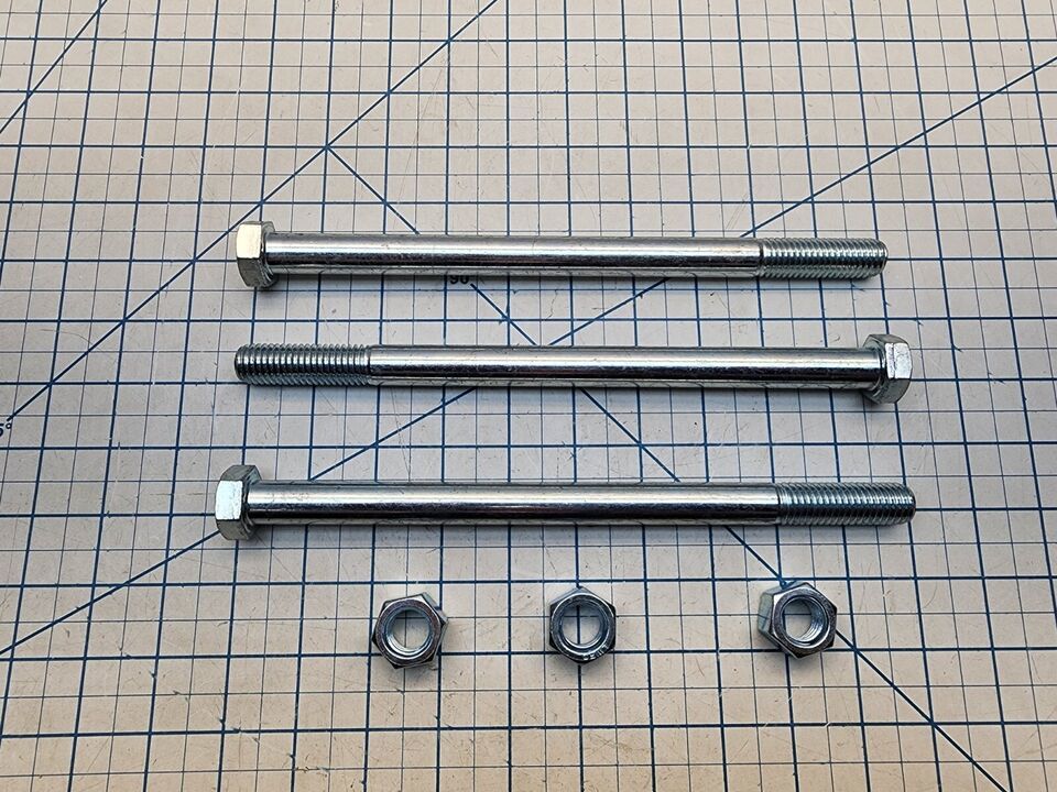 Rotary 8343 Blade Bolt and Nut 5/8&quot;-11 X 9.5&quot; Fit Scag 04001-41 3 Pack - £30.12 GBP