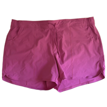 Lands&#39; End Sport Pink Drawstring Waist Active Shorts Size 24W - $433.30 MXN