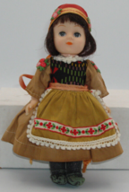 Doll 7.5&quot; in Ethnic Dress (Brown) and Hat - Pre-owned - £7.10 GBP