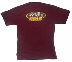 Bear Surfboards T-Shirt Size Large Logo Burgundy 1980&#39;s Surf Graphic - £22.88 GBP