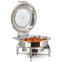 MegaChef 6.3 Quart Stainless Steel Round Professional Chafing Dish/Food Warmer/B - $3,319.91 MXN