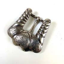 Vtg Western Cowgirl Horse Rodeo Floral Heart Concho Belt Buckle 2” Taiwa... - $8.00