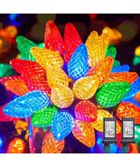 Brightown 2 Pack C9 Christmas Lights 200 LED 162FT Multicolor Timer 8 Modes - $1,144.68 MXN