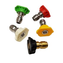 PRESSURE WASHER 1/4 QUICK CONNECT TIP KIT,5 TIPS 0-40 DEGREE, CHEM TIP 4... - $14.85