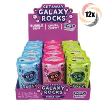 Full Box 12x Cans Sweet Bandit Getaway Galaxy Rocks Assorted Gum Candy |... - $32.50