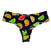 NWT Victorias Secret PINK No Show Thong Panties Multi Color Citrus Size XS - $14.88