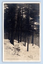 RPPC Winter Scene In Woods Conway New Hampshire NH UNP Postcard N4 - £3.16 GBP