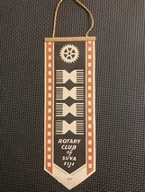 VINTAGE 1971 Rotary International Club paper wall banner flag  SUVA FIJI... - £6.77 GBP