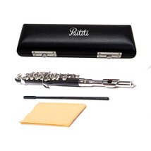 Paititi Centertone Composite Wood Ebonite Piccolo Flute with Vegan Leath... - $159.99