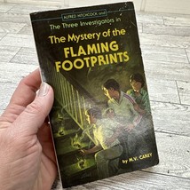 Three Investigators - Mystery of Flaming Footprints -1st Ed 1971 M.V. Carey - $29.69