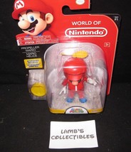 World of Nintendo Super Mario Propeller Mario series 3-1 3.5&quot; action figure toy - £23.25 GBP