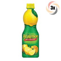 3x Bottles ReaLemon 100% Real Lemon Juice | 8 fl oz | Fast Shipping! - £15.37 GBP