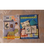 2 Vintage Embroidery Booklets Coats &amp; Clarks 1966 American Thread Star B... - £12.58 GBP