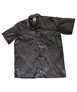 Dickies Button Up Shirt Mens L Black Short Sleeve Flex Workwear Pocket 2... - $226.79 MXN