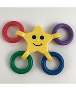 Parents Magazine Star Rings Baby Rattle Infant Toy Vintage 1980s Colorfu... - €21,29 EUR