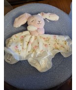 Little Me Lovie Bunny Rabbit Baby Snuggle Security Blanket Pink Lovey Sa... - £15.01 GBP