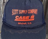 Mohrs Scott Supply Company Case IH Blue w/ Rope Mesh Back Snapback Truck... - £6.28 GBP