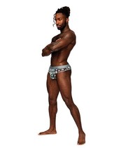 Male Power Sheer Prints Mesh Poly Spandex Thong - £13.98 GBP