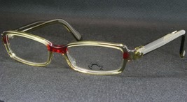 Eye&#39;dc V475 012 Transparent Olive /RED Eyeglasses Frame Eye Dc 52-17-142mm France - £80.35 GBP