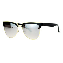 Womens Trendy Top Fashion Sunglasses Stylish Frame Mirror Lens UV 400 - £8.59 GBP