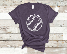 Baseball Gameday Unisex Ringspun Cotton Heather Bella + Canvas Jersey Tee Shirt - £11.70 GBP+