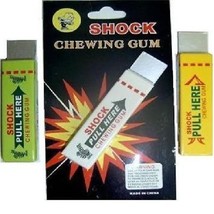 2 Pcs Shocking Gum -Shocking Electric Shock Novelty Bubble Gum Prank Trick - £14.33 GBP