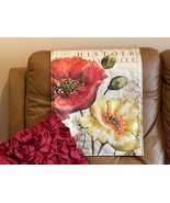 Beautiful floral headrest cover slipcover furniture protector sofas love... - $31.95