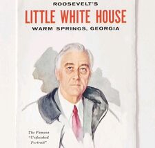 1970s Roosevelt&#39;s Little White House Warm Springs Georgia Brochure Vinta... - $284.15 MXN