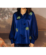 Lightweight Satin silk oversized shirt. Women&#39;s Satin Shirt. Women&#39;s wor... - $210.00