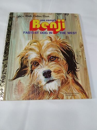 a Little Golden Book~ Benji Fastest Dog In The West 1978 - $3.95