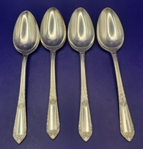 4 International COTILLION 1937  Wm Rogers Silverplate Place/Oval Soup Spoons - $17.89