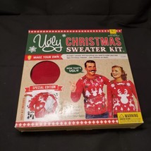Ugly Christmas Sweater Kit Red L Unisex Holiday Office Party Play Make Your Own - £10.79 GBP
