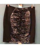 Bebe Addiction stretchy mini skirt with sequins size L - $63.54 CAD