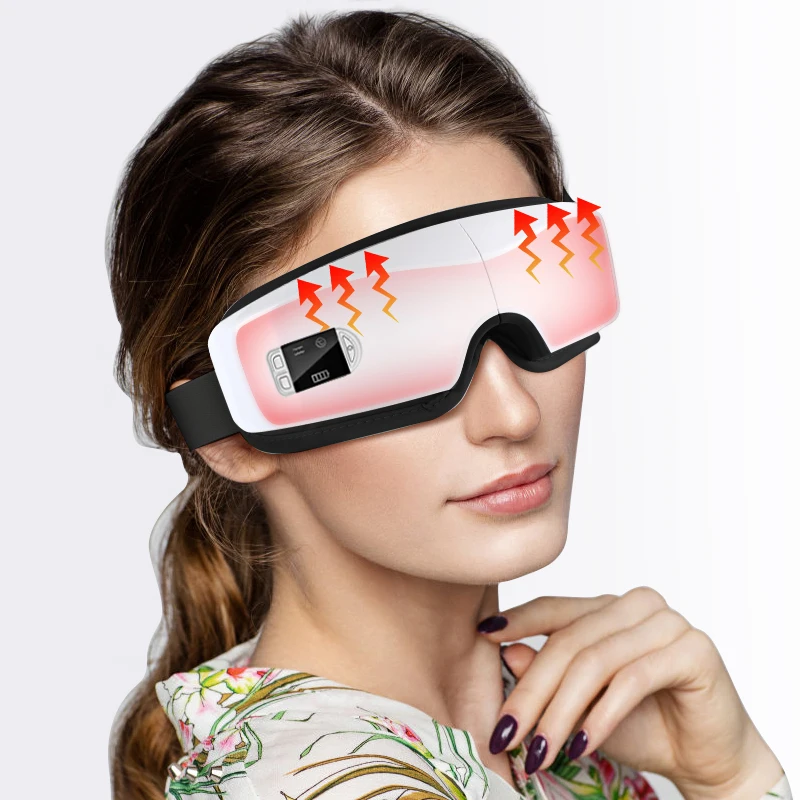 Smart 3D Eye Massager Vibration Eye Massage Glass Hot Compress Bluetooth Eye - £29.44 GBP