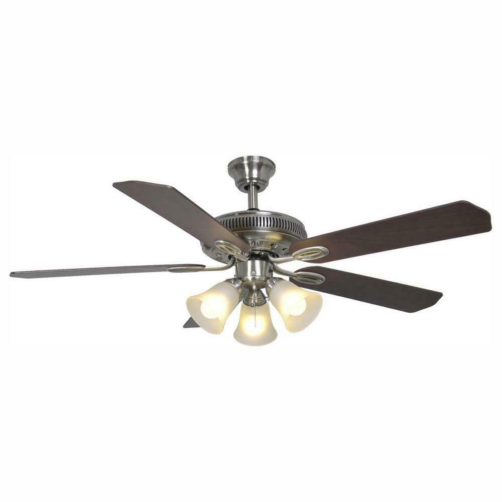 (PARTS ONLY) Hampton Bay Glendale II 52 in. LED Brushed Nickel Ceiling Fan - £4.72 GBP - £19.70 GBP