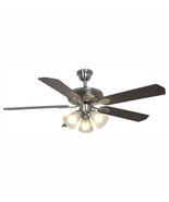 (PARTS ONLY) Hampton Bay Glendale II 52 in. LED Brushed Nickel Ceiling Fan - £4.66 GBP+